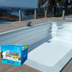 Kit Tinta para Piscina PU Acrílico Branco 4,5L Brasilux