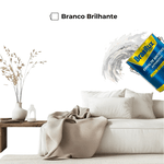 Tinta Esmalte Sintético Automotivo Branco Brilhante 3,6L Brasilux
