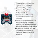 KIT DE PONTAS E BROCAS EM TITÂNIO X-LINE 30 PEÇAS BOSCH