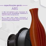 Filamento ABS Marrom Caramelo - 1kg