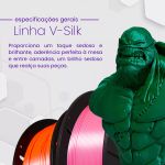 Filamento PLA Aluminio V-Silk 1kg