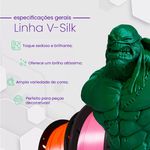 Filamento PLA Aluminio V-Silk 1kg
