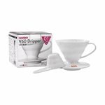 Filtro De Cafe Ceramica Branco Hario V60 Tamanho 01