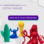 Filamento PLA Cinza Claro Velvet Premium - 1kg Voolt3d