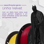 Filamento PLA Cinza Claro Velvet Premium - 1kg Voolt3d