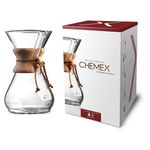 Passador de Café com Alça de Madeira Chemex 8 Xícaras