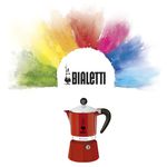 Cafeteira Rainbow Vermelho Bialetti 3 Xícaras