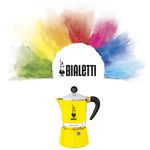 Cafeteira Rainbow Amarelo Bialetti 3 Xícaras