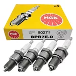 Jogo Vela Ngk Bpr7ed Prisma Onix Meriva Astra Vectra 1.4 2.0