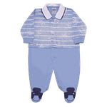 Macacão polo malha azul Sonho Mágico