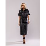 Saia midi peplum