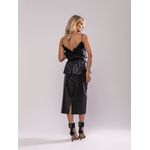 Saia midi peplum