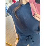 Blusa Capuz Bea Azul