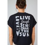 T-Shirt Love and Live Preto