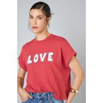 T-Shirt Love and Live Vermelho