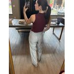 Calça Couro Dália Cinza