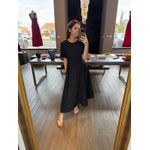 Vestido Midi Marquesa Preto