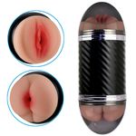 Masturbado Masculino Lanterna Cyberskin, em formato de vagina e ânus