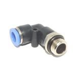 CONECTOR ENGATE RAPIDO COTOVELO 1/4" BSP MANGUEIRA TUBO 8 MM