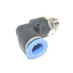 CONECTOR ENGATE RAPIDO COTOVELO 1/4" BSP MANGUEIRA TUBO 10 MM