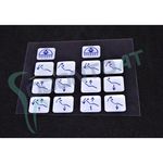 Adesivo / Lexan Comandos Pedal Cadeira Syncrus Gnatus / Saevo