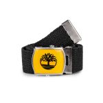 Cinto Masculino Timberland Preto/Amarelo 