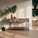 Aparador Carrinho - Mosaico Colorido