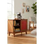 Buffet Porta de Correr Metálica - Vermelho