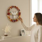 Guirlanda Divino Espírito Santo - Flores Coloridas D. 50 CM.