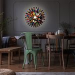 Luminária Mandala de Corpos para Parede - D. 100 CM.