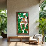 Quadro Tucanos com Helicônias