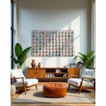 Painel Grade de Bustos Variadas 104 pçs. - 80 x 140 CM.