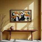 Quadro Vazado de Tucanos 