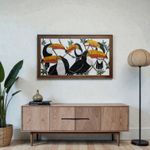 Quadro Vazado de Tucanos 