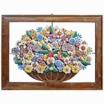 Quadro Vazado - Ânfora de Flores