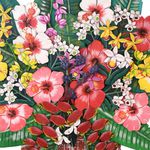 Painel Ânfora de Flores - Metal 176 x 170 cm.