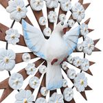 Divino Espírito Santo Resplendor com Esculturas de Flores 0,50