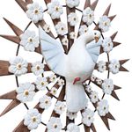 Divino Espírito Santo Resplendor com Esculturas de Flores 0,70 M.