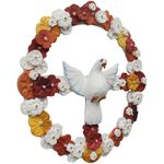 Guirlanda Divino Espírito Santo - Flores Coloridas D. 50 CM.