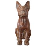 Escultura de Cachorro Sentado