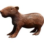 Escultura de Capivara em Madeira G