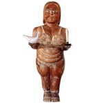 Escultura Boneca Gorda de Biquini Castiçal