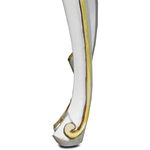 Aparador Bombê com Entalhes Amarelo Ouro - 76 x 46 CM. 