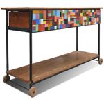 Aparador Carrinho - Mosaico Colorido