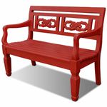 Banco de Madeira - Vermelho