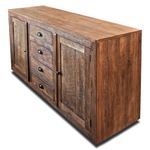 Buffet Quatro Gavetas Madeira Natural - 150 x 47 CM. 