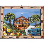 Quadro Arca de Noé com Esculturas - 0,75 m x 1,00 m 
