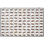 Painel Grade de Peixes com 100 pçs. - Madeira Natural