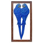 Quadro Vazado Casal de Araras Azuis