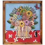 Ânfora com elefante e pinguim - Coleção Ânforas Toti 